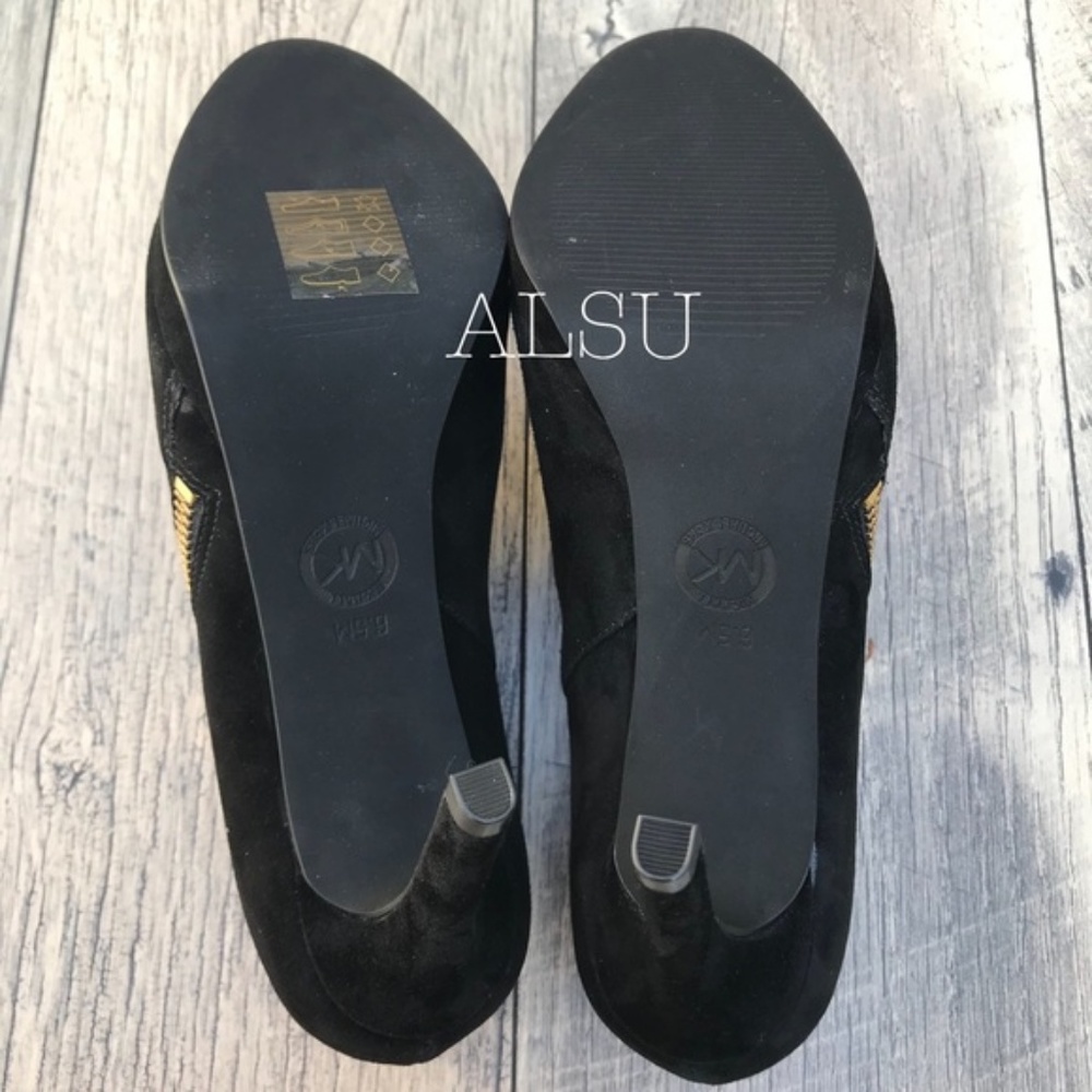 NWT Michael Kors Jillian Ankle Boot Suede Black W - Picture 6 of 7